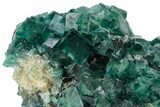 Green, Fluorescent, Cubic Fluorite Crystals - Madagascar #220717-4